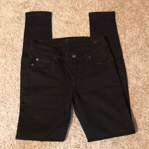 7 For All Mankind “The Skinny” Black Jeans